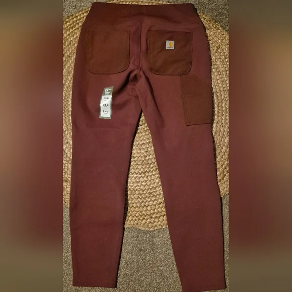Carhartt  Force Midweight Utility Leggings Sz.SP 4-6 Short Color Sable NWT - Picture 3 of 7